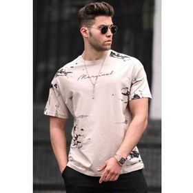 Madmext 5207 Bej Erkek T-shirt
