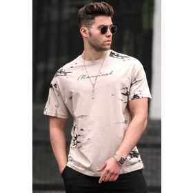 Madmext 5207 Bej Erkek T-shirt
