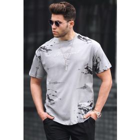 Madmext 5207 Gri Erkek T-shirt