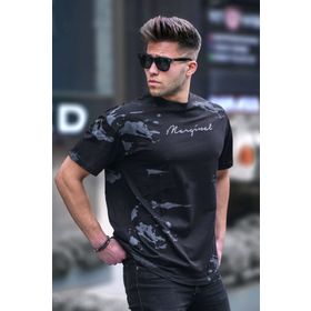 Madmext 5207 Haki Over Fit Erkek Tişört