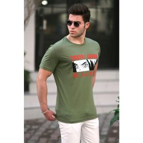 Madmext 5224 Haki Erkek Tişört