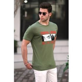 Madmext 5224 Haki Erkek Tişört