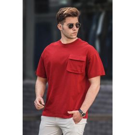 Madmext 5225 Bordo Erkek Tişört