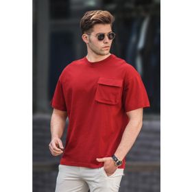 Madmext 5225 Bordo Erkek Tişört