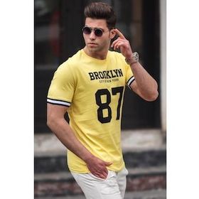 Madmext 5230 Sarı Erkek T-shirt