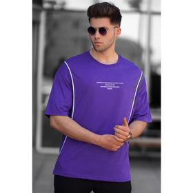 Madmext 5234 Mor Oversize Erkek T-shirt