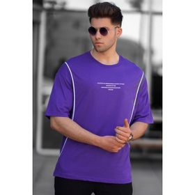 Madmext 5234 Mor Oversize Erkek T-shirt
