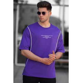 Madmext 5234 Mor Oversize Erkek T-shirt
