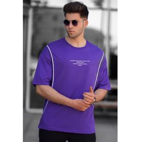 Madmext 5234 Mor Oversize Erkek T-shirt