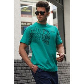 Madmext 5251 Yeşil Erkek T-shirt