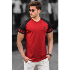 Madmext 5257 Bordo Erkek Tişört