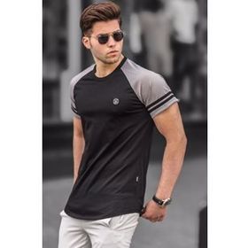 Madmext 5257 Siyah Erkek Tişört