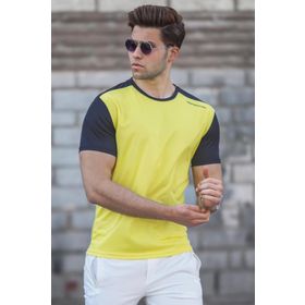 Madmext 5269 Sarı Erkek T-shirt