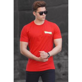 Madmext 5270 Kırmızı Baskılı Erkek T-shirt