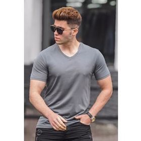 Madmext 5281 Füme Erkek T-shirt