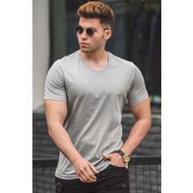 Madmext 5281 Gri Erkek T-shirt