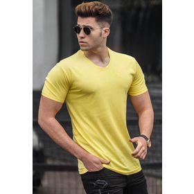 Madmext 5281 Sarı Erkek T-shirt