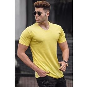 Madmext 5281 Sarı Erkek T-shirt