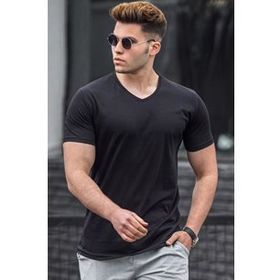 Madmext 5281 Siyah Erkek T-shirt
