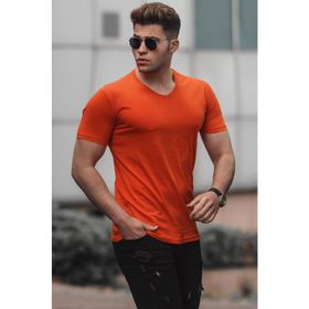 Madmext 5281 Turuncu Erkek T-shirt