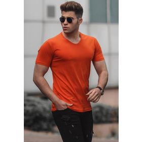 Madmext 5281 Turuncu Erkek T-shirt