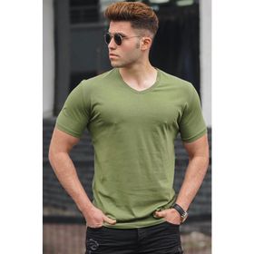 Madmext 5281 Yeşil Erkek T-shirt