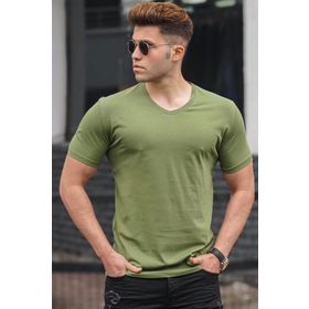 Madmext 5281 Yeşil Erkek T-shirt