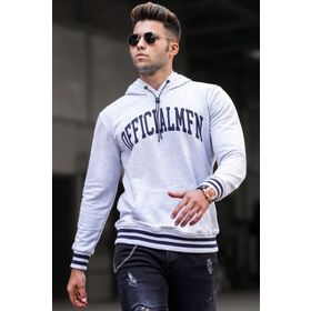 Madmext 5287 Karmelanj Kapüşonlu Erkek Sweatshirt