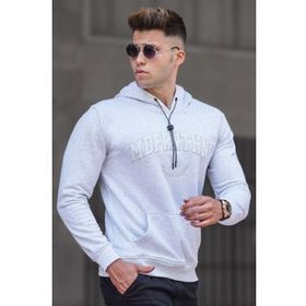 Madmext 5289 Karmelanj Kapüşonlu Erkek Sweatshirt