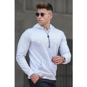 Madmext 5289 Karmelanj Kapüşonlu Erkek Sweatshirt