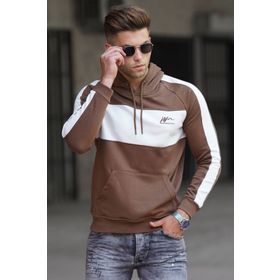 Madmext 5290 Kahverengi Kapüşonlu Sweatshirt
