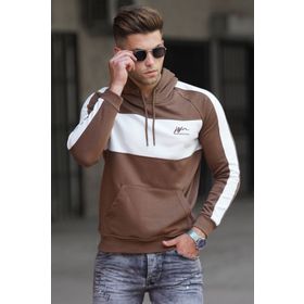 Madmext 5290 Kahverengi Kapüşonlu Sweatshirt