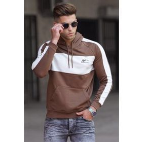 Madmext 5290 Kahverengi Kapüşonlu Sweatshirt