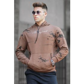 Madmext 5291 Kahverengi Erkek Sweatshirt