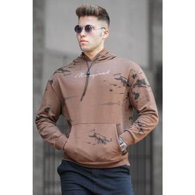 Madmext 5291 Kahverengi Erkek Sweatshirt