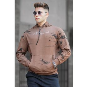 Madmext 5291 Kahverengi Erkek Sweatshirt