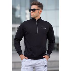 Madmext 5300 Siyah Erkek Sweatshirt