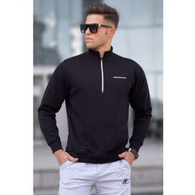 Madmext 5300 Siyah Erkek Sweatshirt
