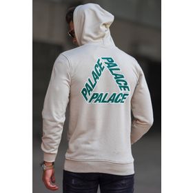 Madmext 5303 Bej Baskılı Erkek Sweatshirt