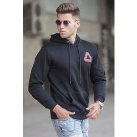 Madmext 5303 Siyah Baskılı Erkek Sweatshirt