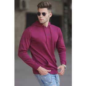 Madmext 5304 Bordo Baskılı Erkek Sweatshirt