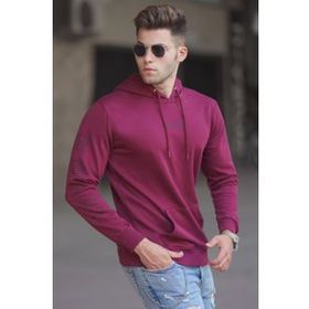 Madmext 5304 Bordo Baskılı Erkek Sweatshirt