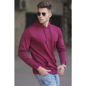 Madmext 5304 Bordo Baskılı Erkek Sweatshirt
