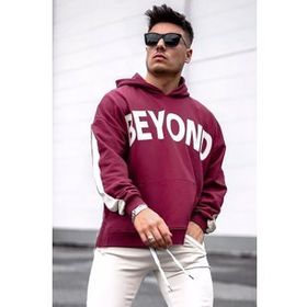 Madmext 5327 Bordo Kapüşonlu Erkek Sweatshirt