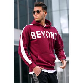 Madmext 5327 Bordo Kapüşonlu Erkek Sweatshirt