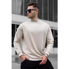 Madmext 5329 Bej Erkek Sweatshirt