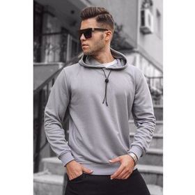 Madmext 5334 Boyalı Gri Erkek Sweatshirt
