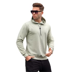 Madmext 5334 Mint Yeşili Erkek Sweatshirt