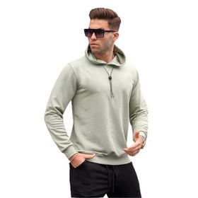 Madmext 5334 Mint Yeşili Erkek Sweatshirt