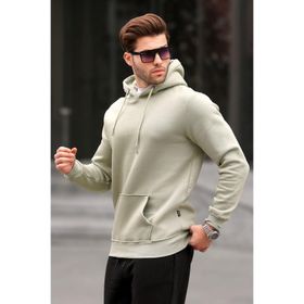 Madmext 5339 Yağ Yeşili Erkek Sweatshirt
